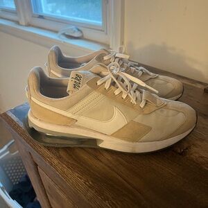 Nike White and Tan Sneakers